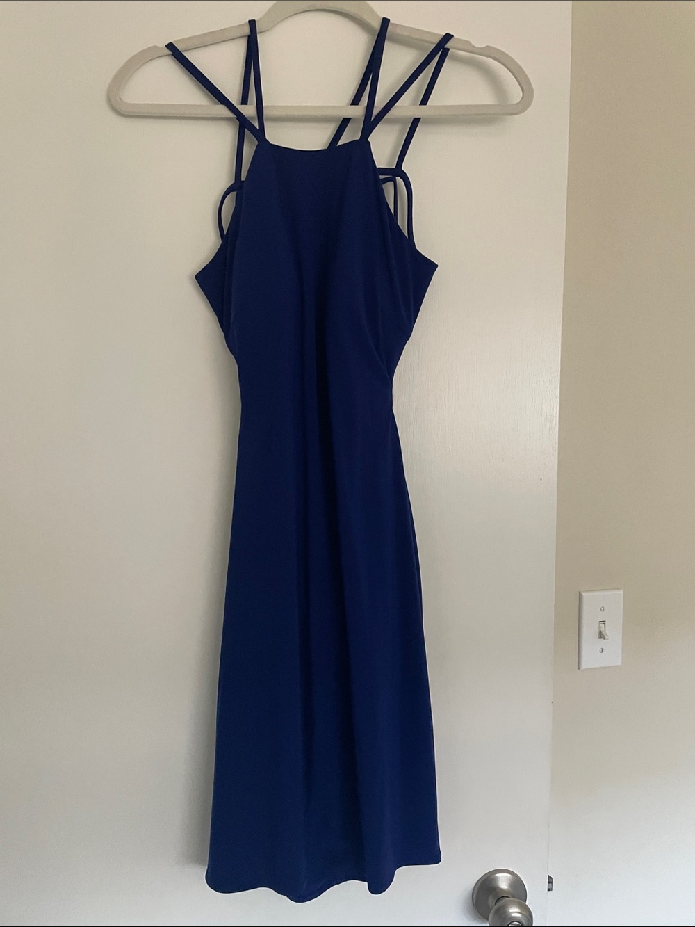 Women's Strappy Midi Dress in Navy